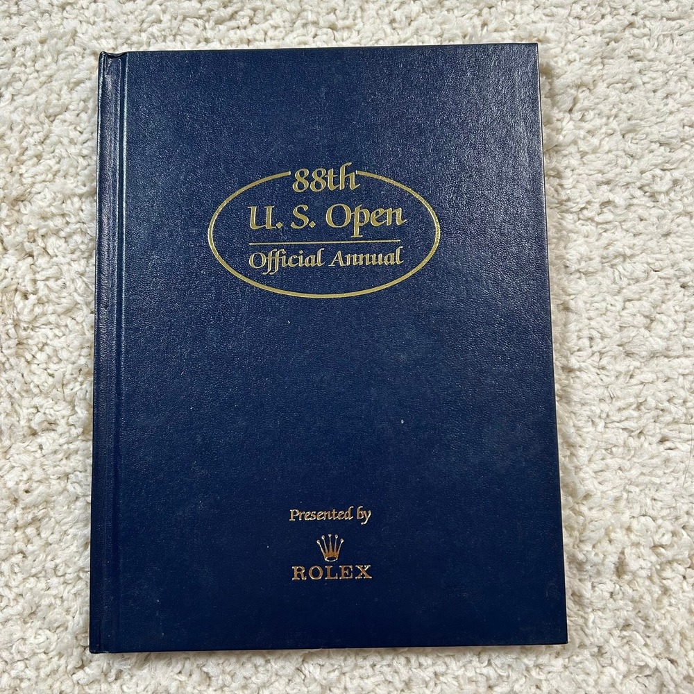 Rolex 88th U.S. Open Official Annual 1988 Blue Hardcover Golf Book